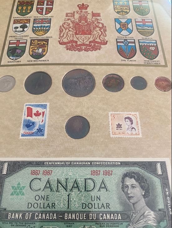 1967 Canadian Centennial Coin and Dollar Set