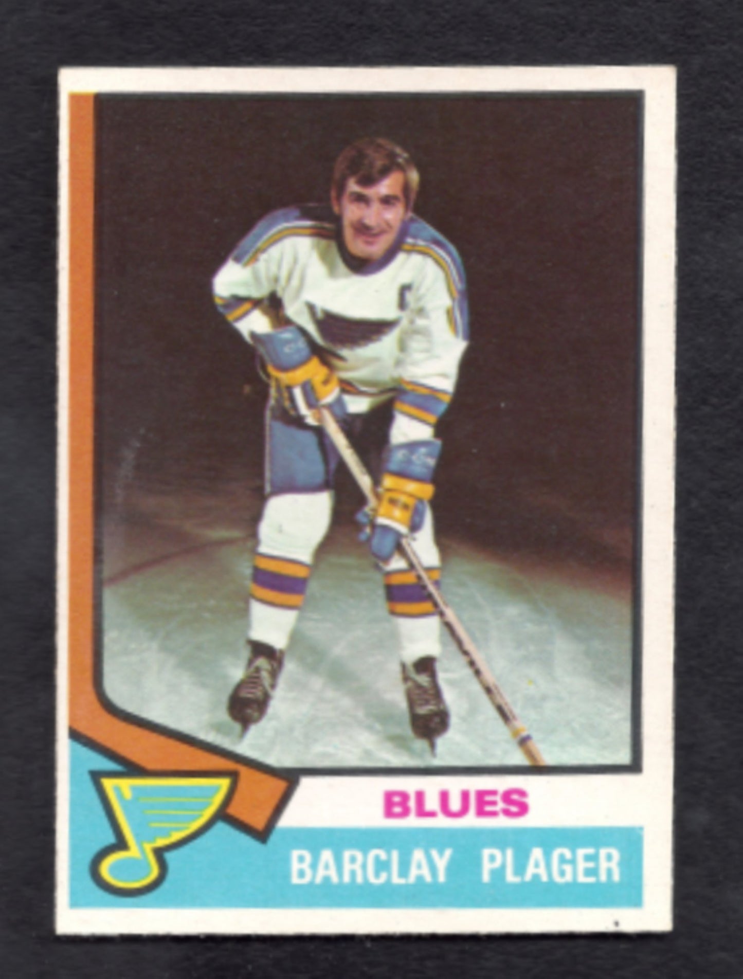 1974 - 1975 O - Pee - Chee Barclay Plager St. Louis Blues Hockey Card