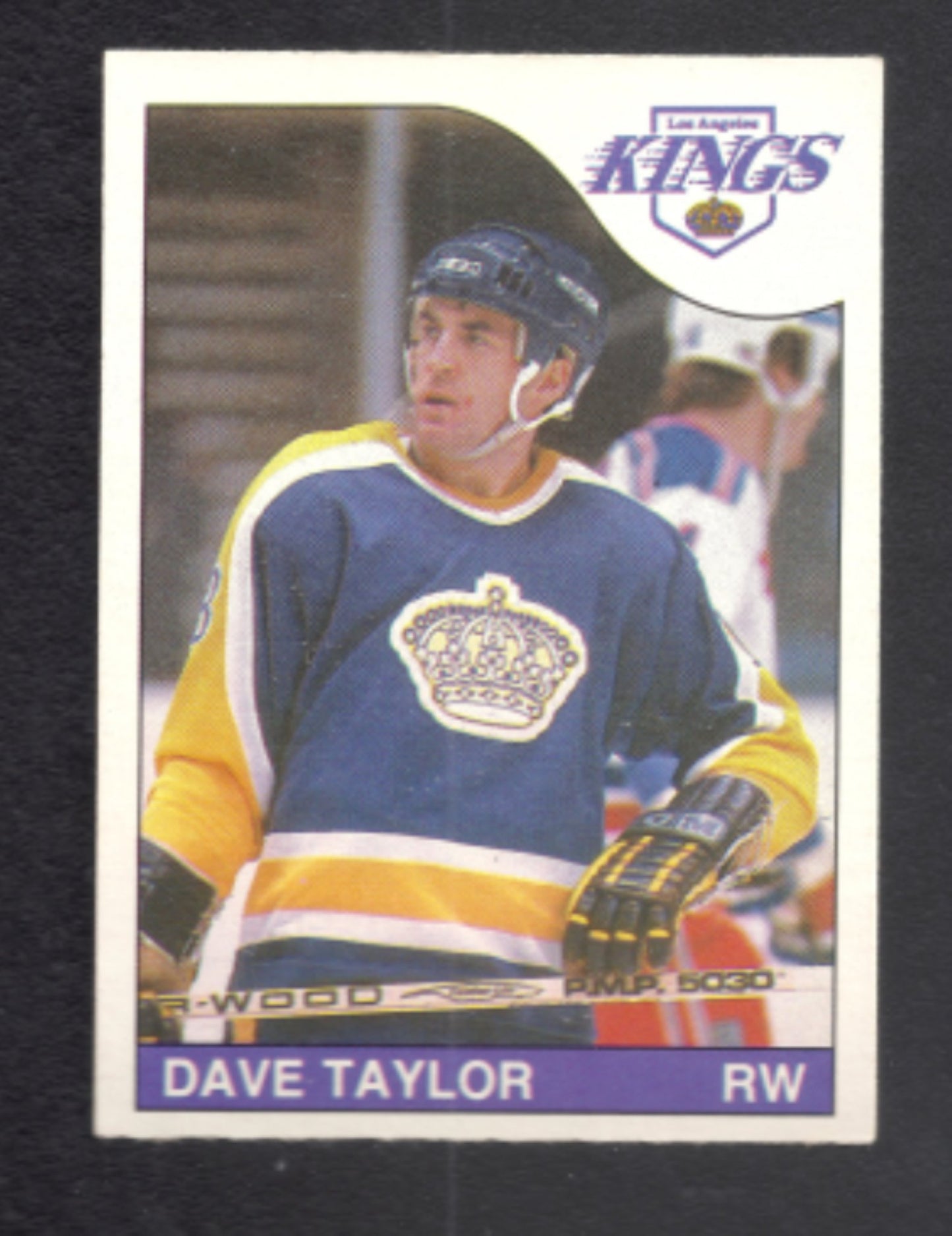 1985 - 1986 O - Pee - Chee Dave Taylor Los Angeles Kings Hockey Card