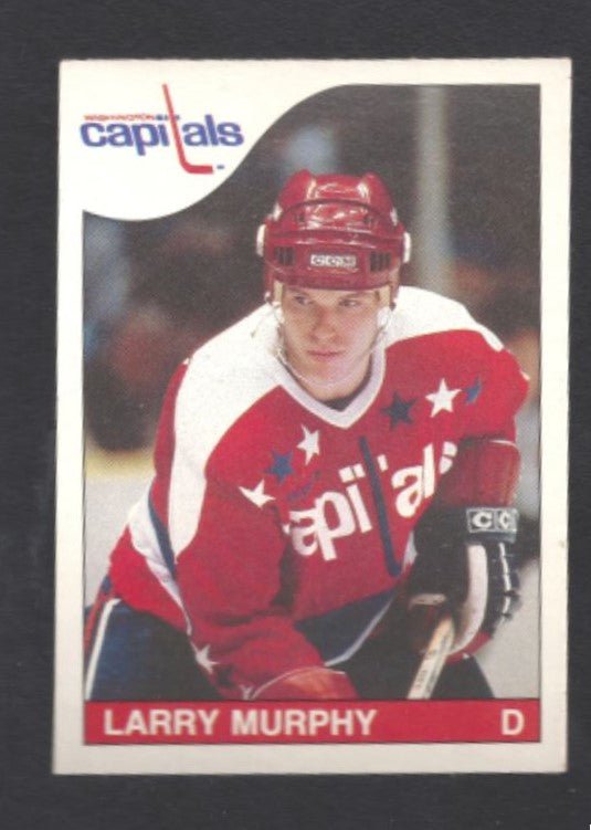 1985 - 1986 O - Pee - Chee Larry Murphy Washington Capitals Hockey Card #236