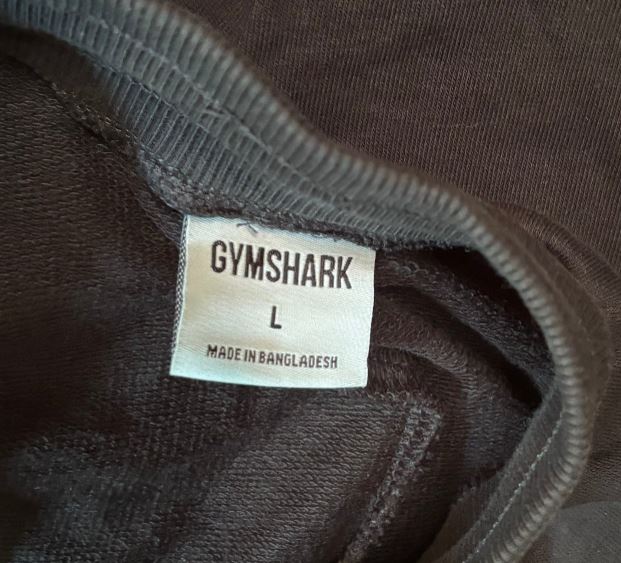Black Gymshark Camo Printed Cotton Joggers Adult Large
