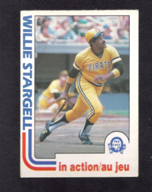 1982 Willie Stargell In Action #188 Pittsburgh Pirates Baseball Card