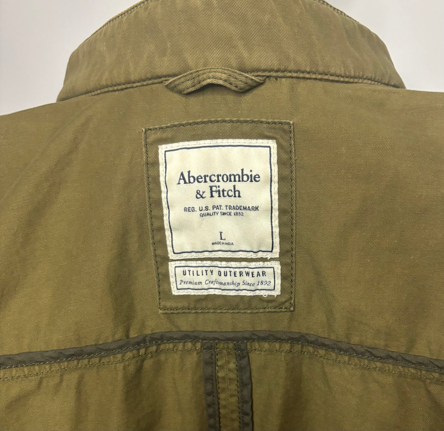 Abercrombie & Fitch Olive Drab Utility Jacket Women’s Large