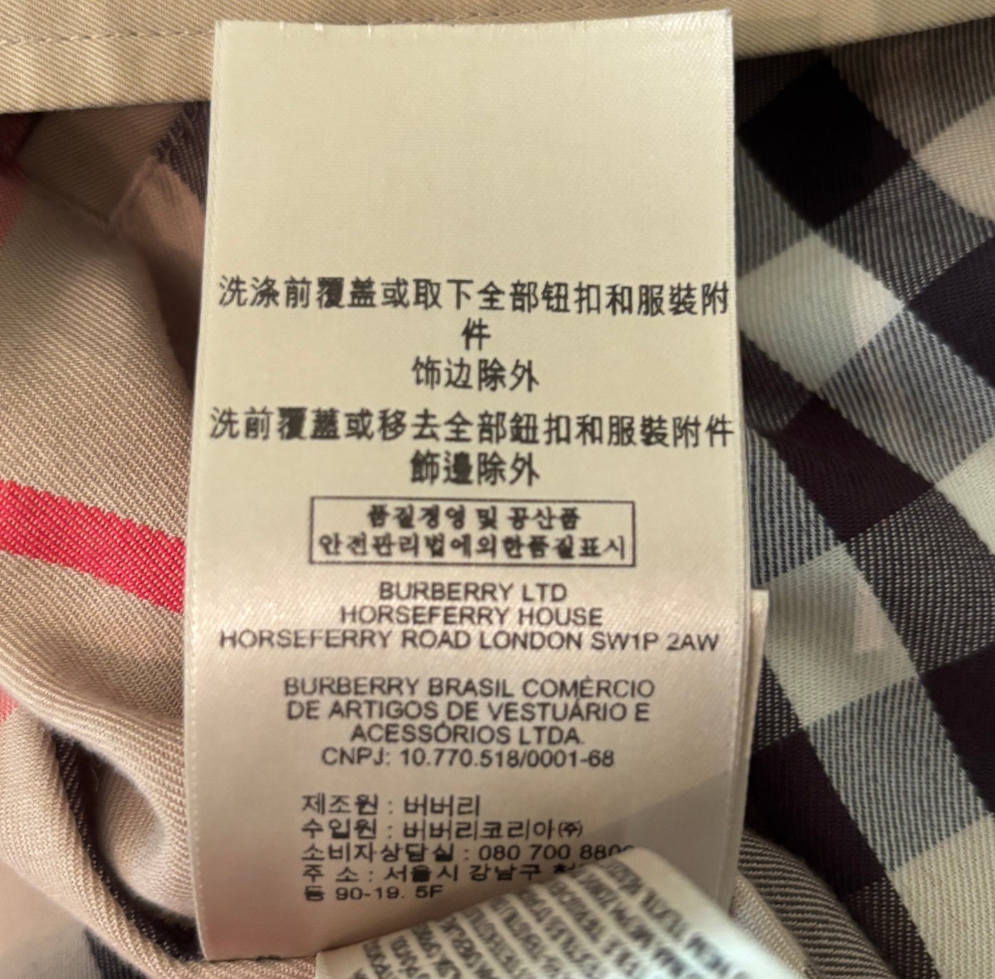 Burberry The Kensington Men's Trench Coat Medium