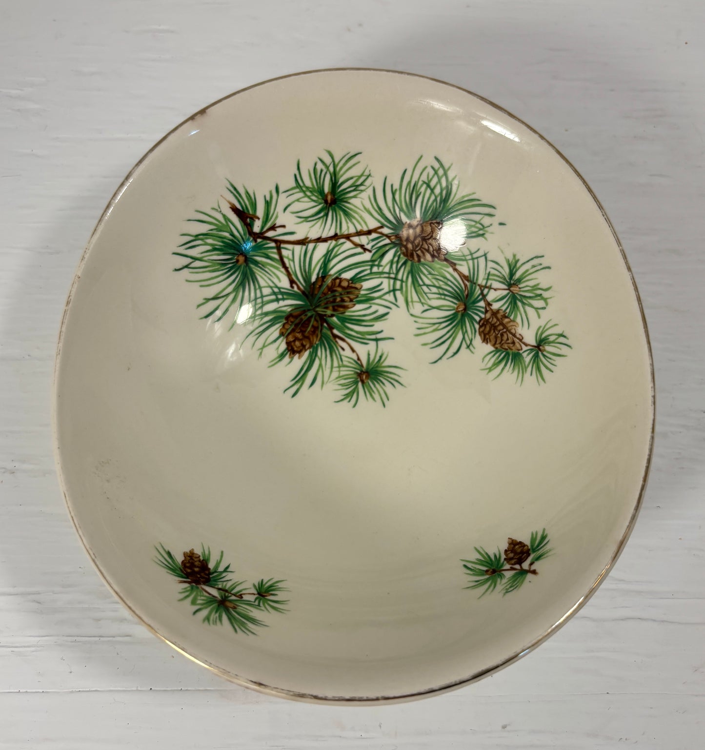 Johnson Brothers Pine Cone Oval Soup Bowl