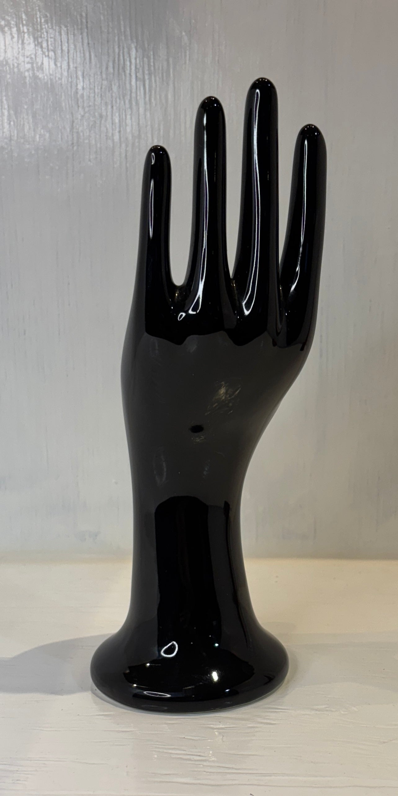 Black Ceramic Hand Jewelry Ring Display Holder