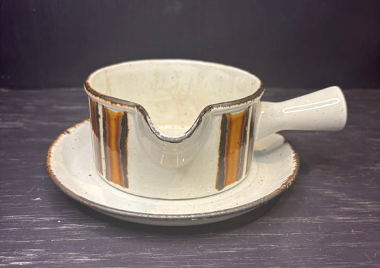 Stonehenge Midwinter Earth Gravy Boat and Saucer