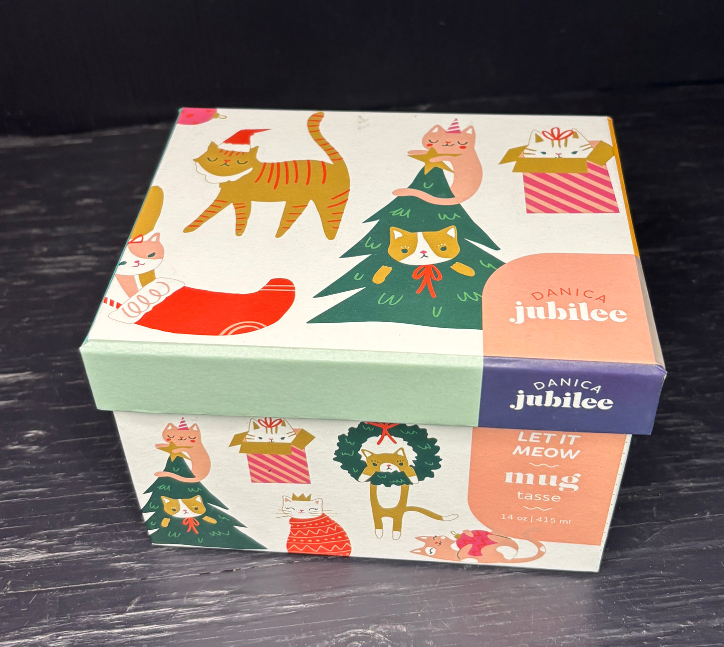 Danica Jubilee Let it Meow Christmas Coffee Mug