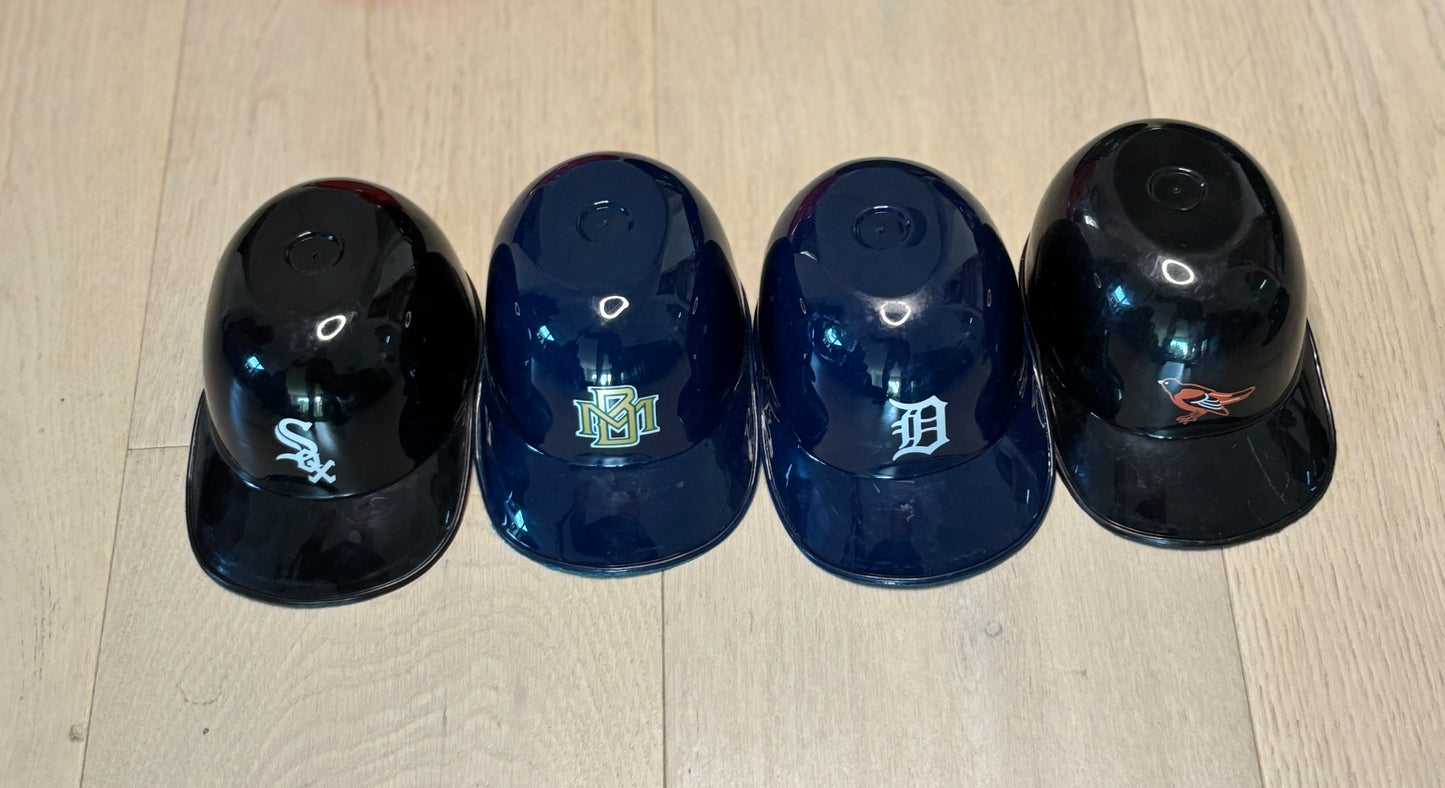 Lot of Major League Baseball Replica Ice Cream Dessert Serving Helmets