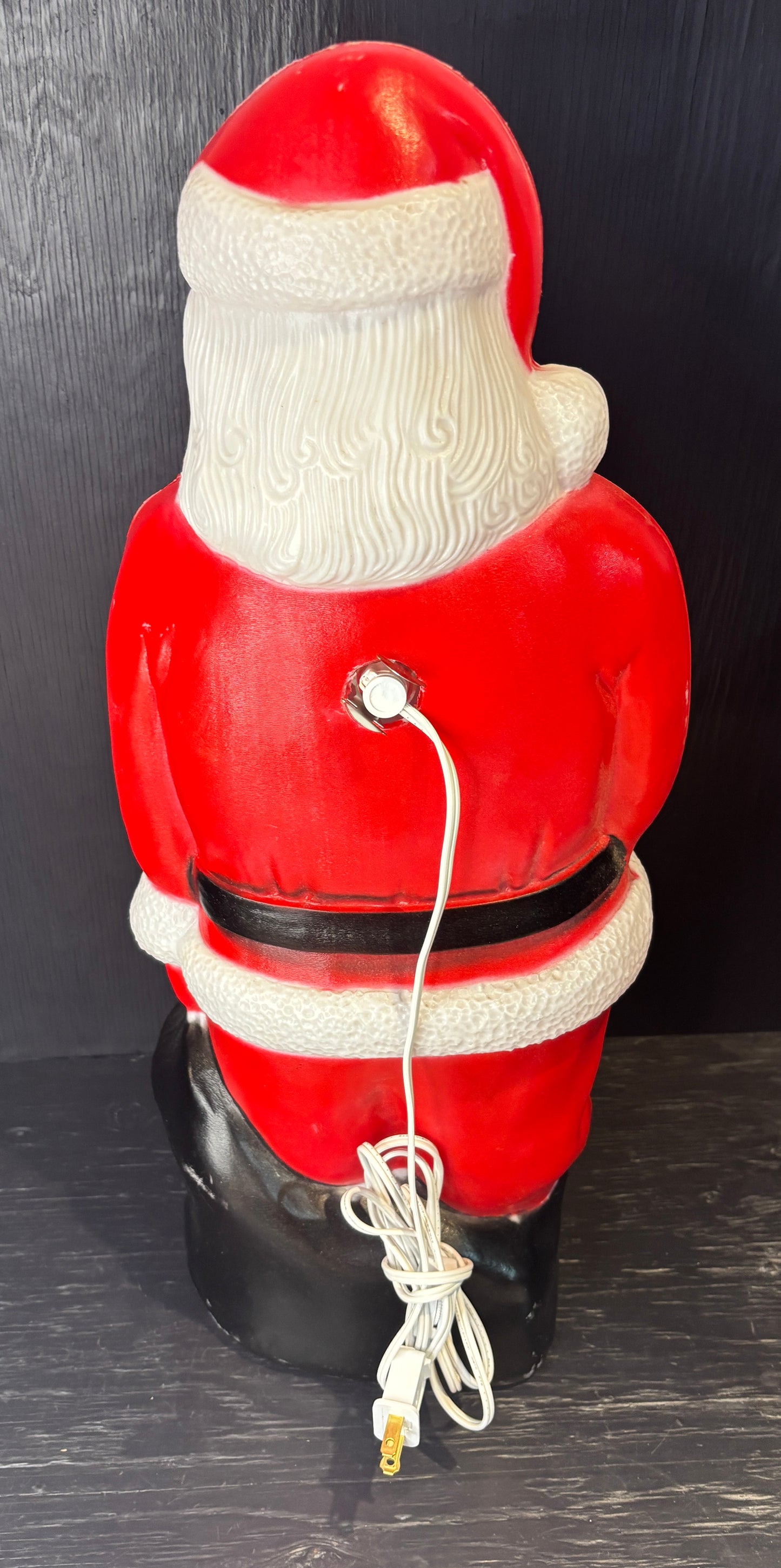 Vintage Union Products Plastic Christmas Blow Mold Santa