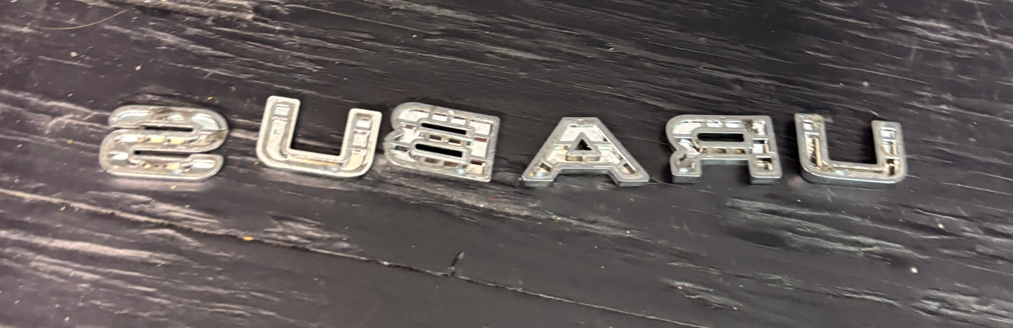 Subaru 3/4x1/2 inch Badge Emblem Letters