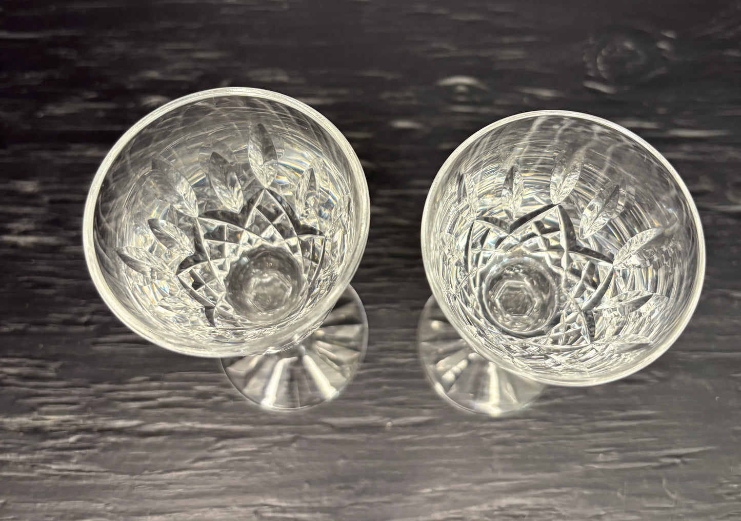Waterford Lismore Crystal Sherry Glasses Set of 2