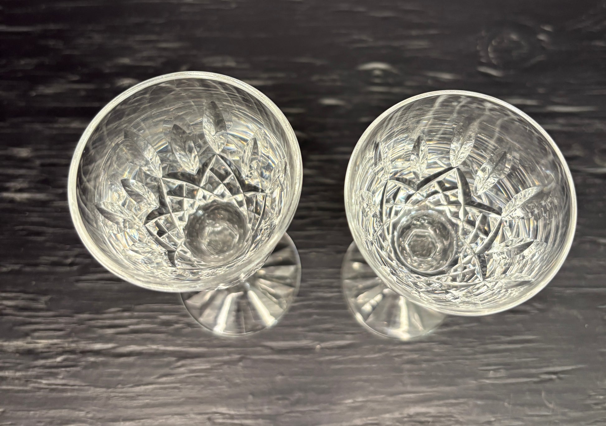 Waterford Lismore Crystal Sherry Glasses Set of 2