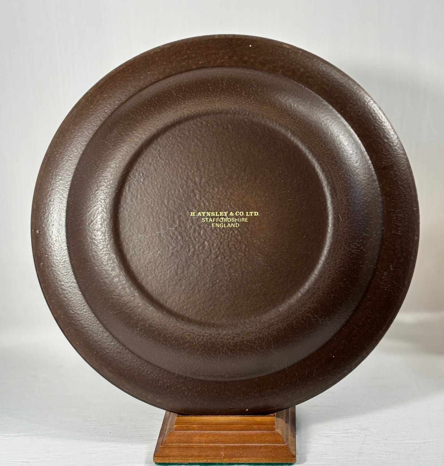 Aynsley Brown Floral Pattern Dinner Plate