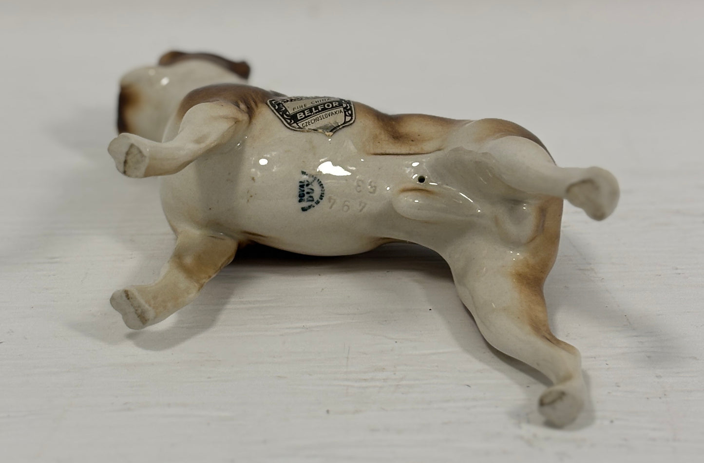 Royal Dux Boxer Dog Vintage Figurine