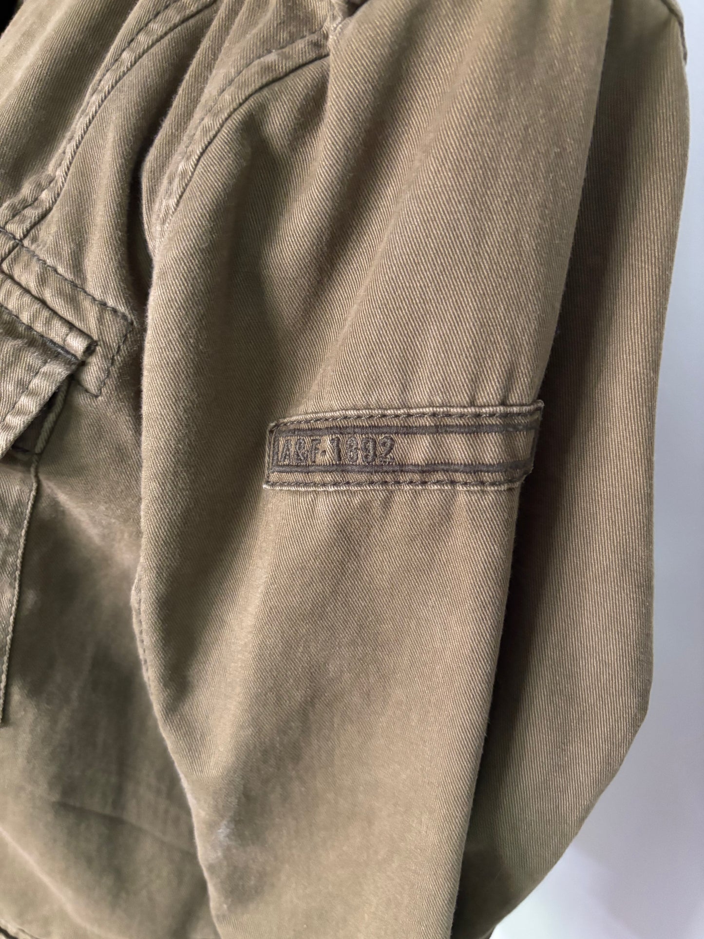 Abercrombie & Fitch Olive Drab Utility Jacket Women’s Large