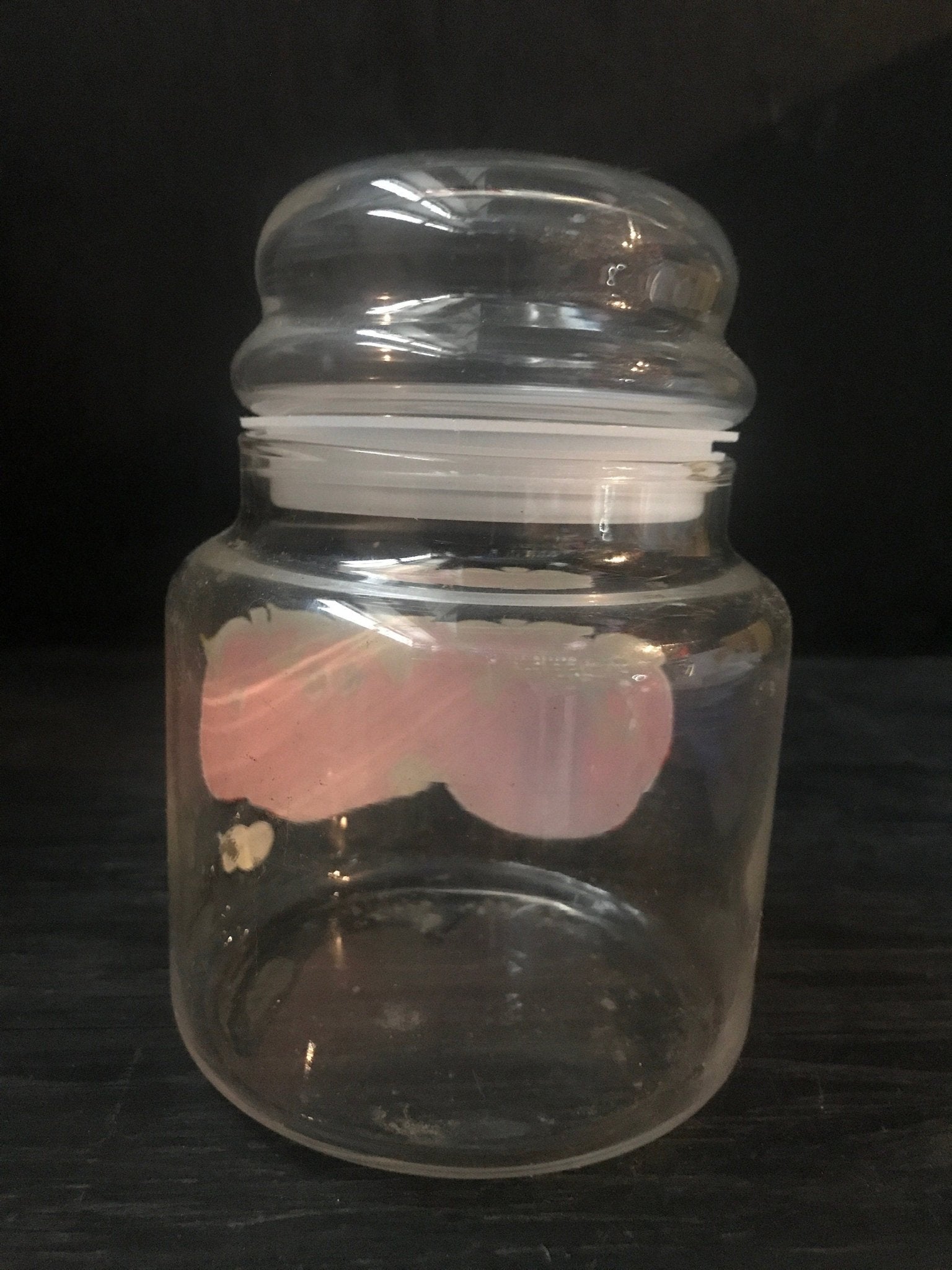 Anchor Hocking Happy Vegetable Tomato Anthropomorphic Glass Jar