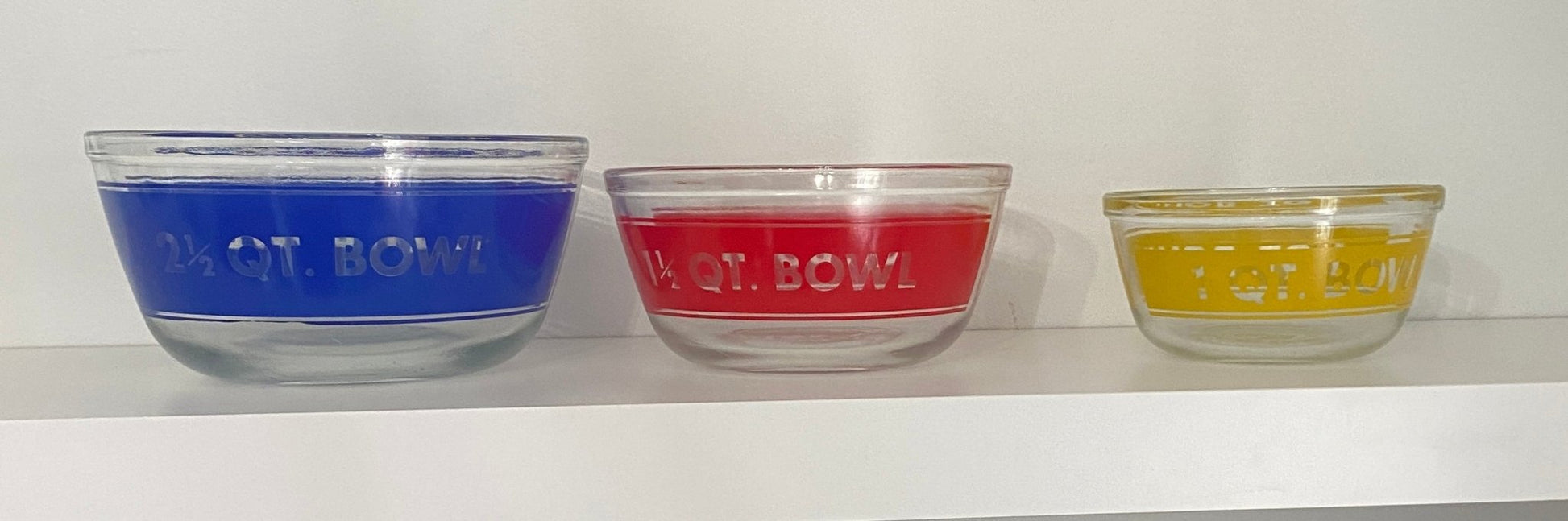 Anchor Hocking Ovenware Glass Mixing Bowl Set