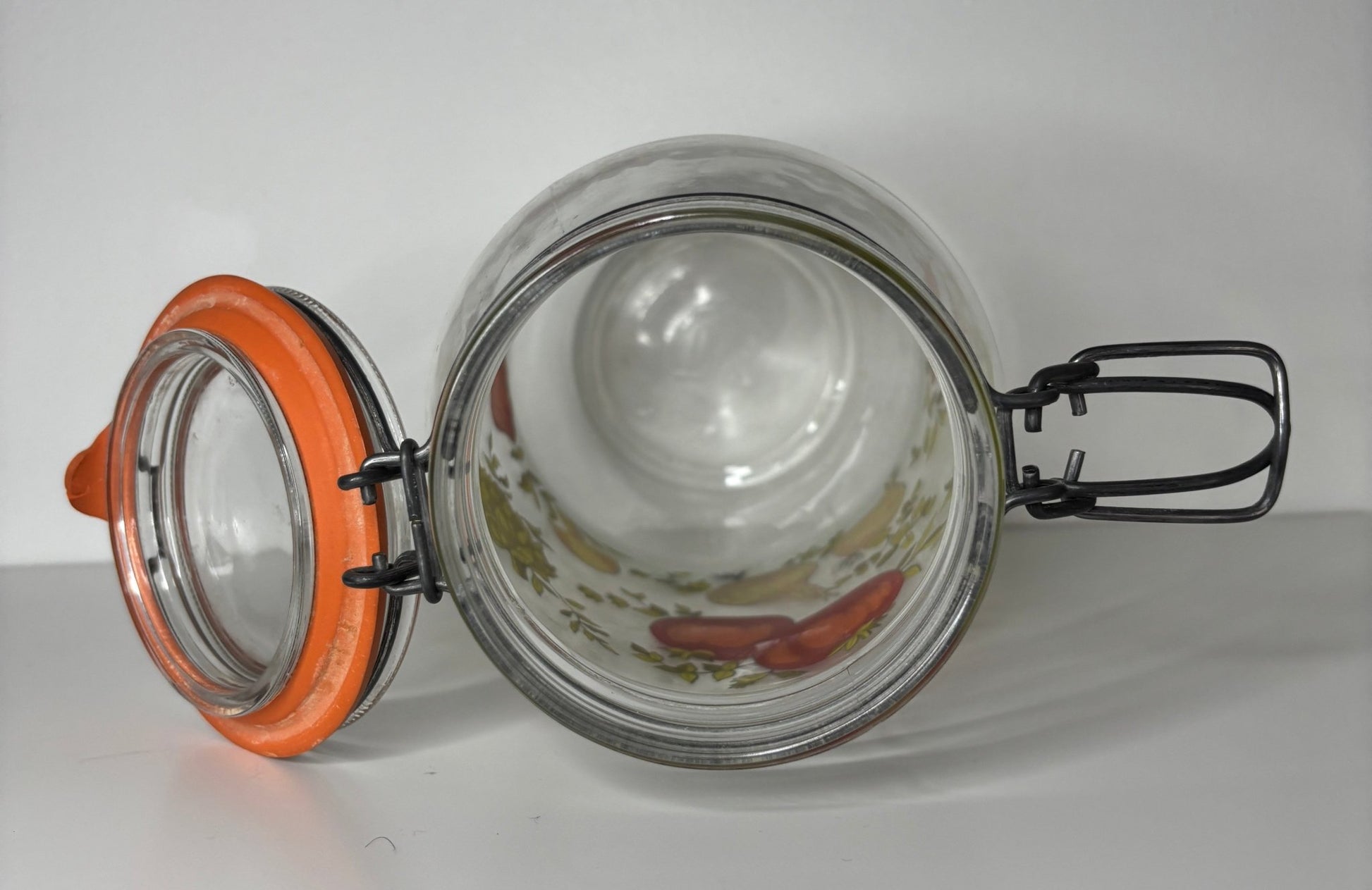 Mushroom Vegetable theme  Glass Jar