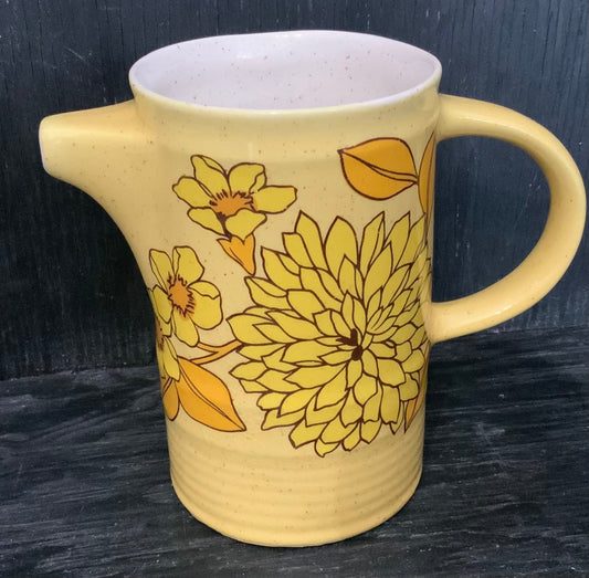 Arklow Pottery Ireland Yellow Flower Creamer