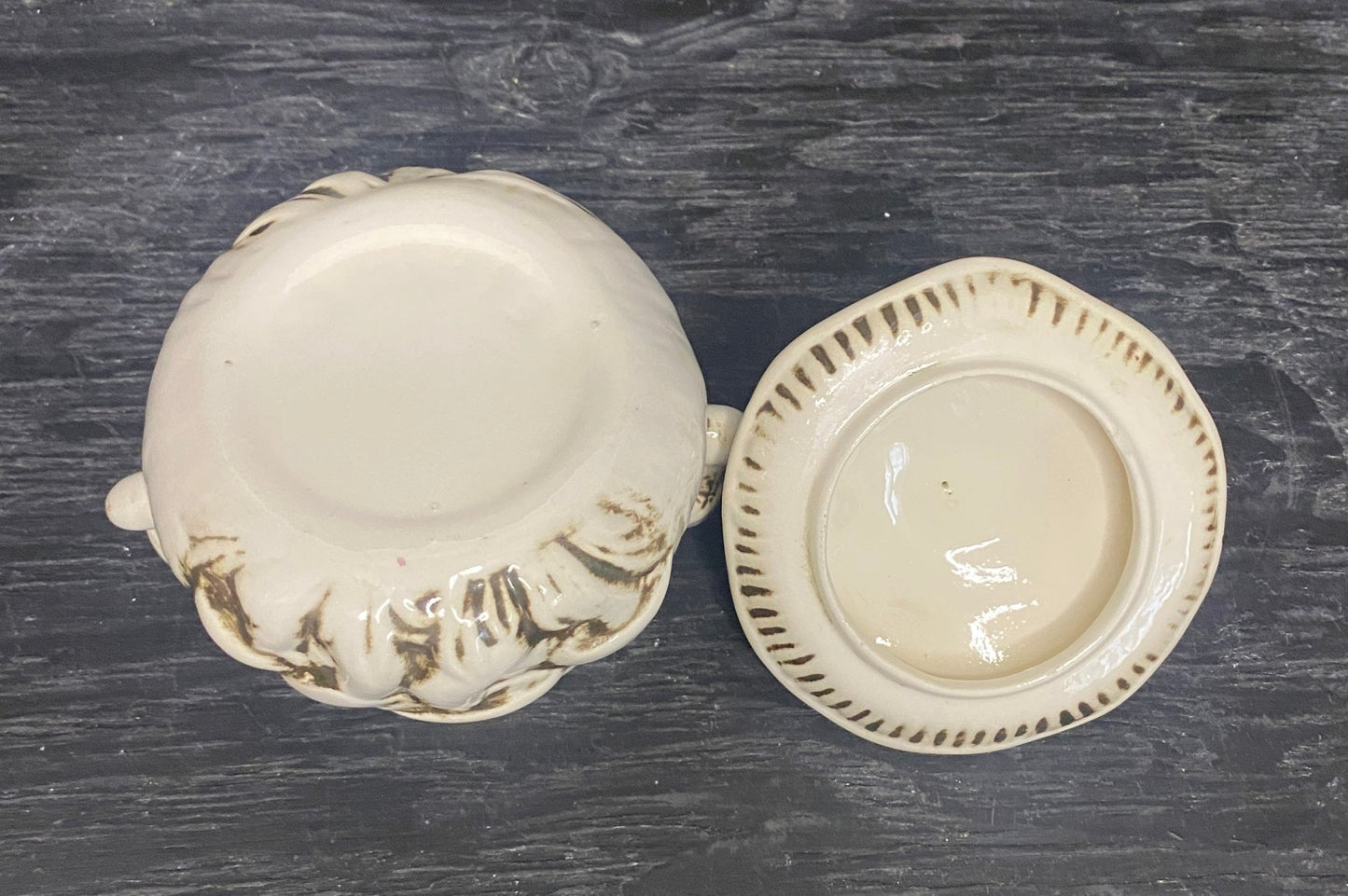 Arnels Ceramic Mushroom Theme Sugar Bowl