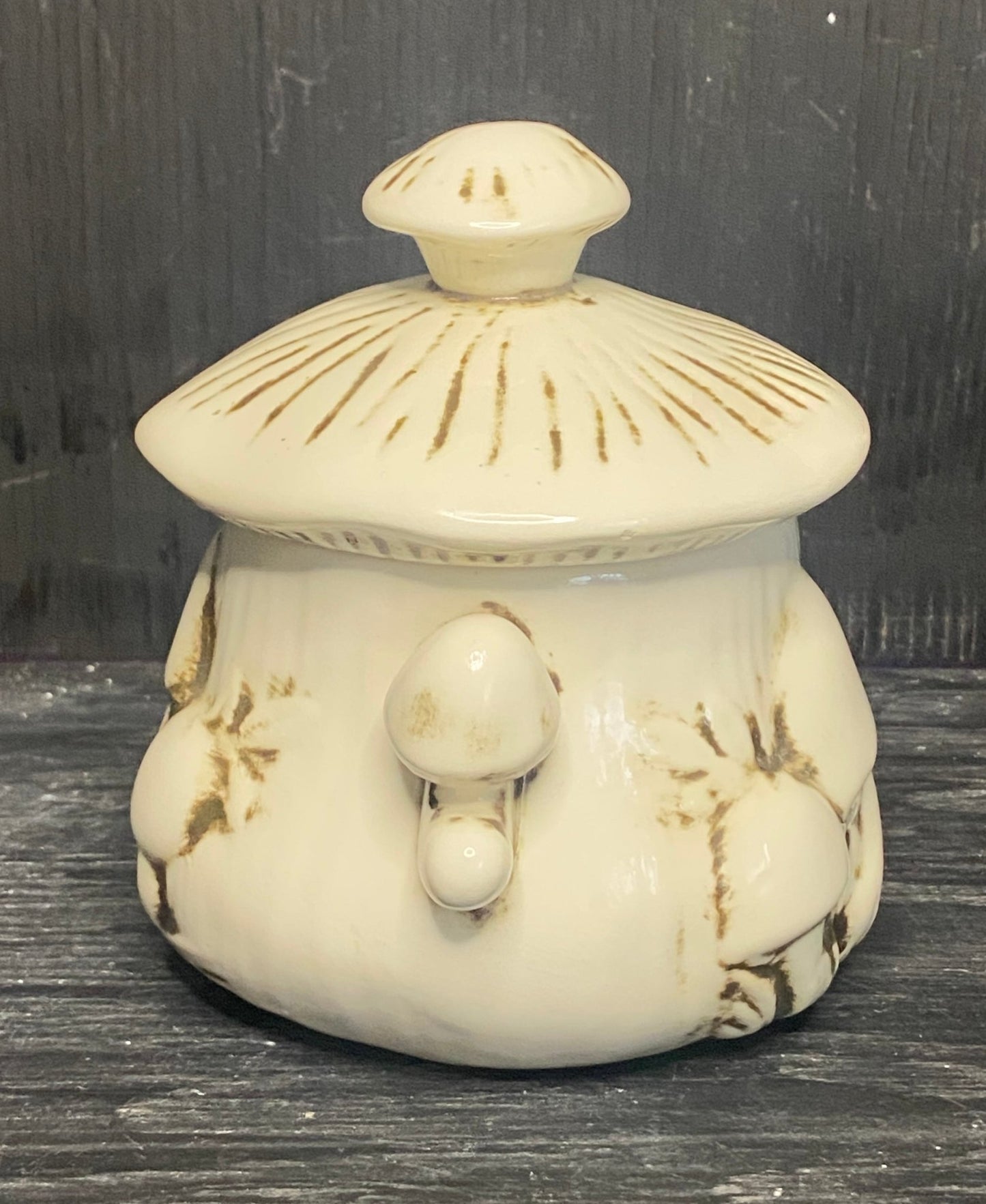Mushroom Theme Sugar Bowl