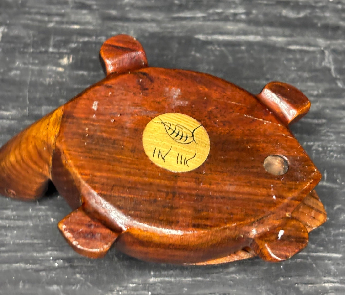 Wood Turtle Zodiac Compass