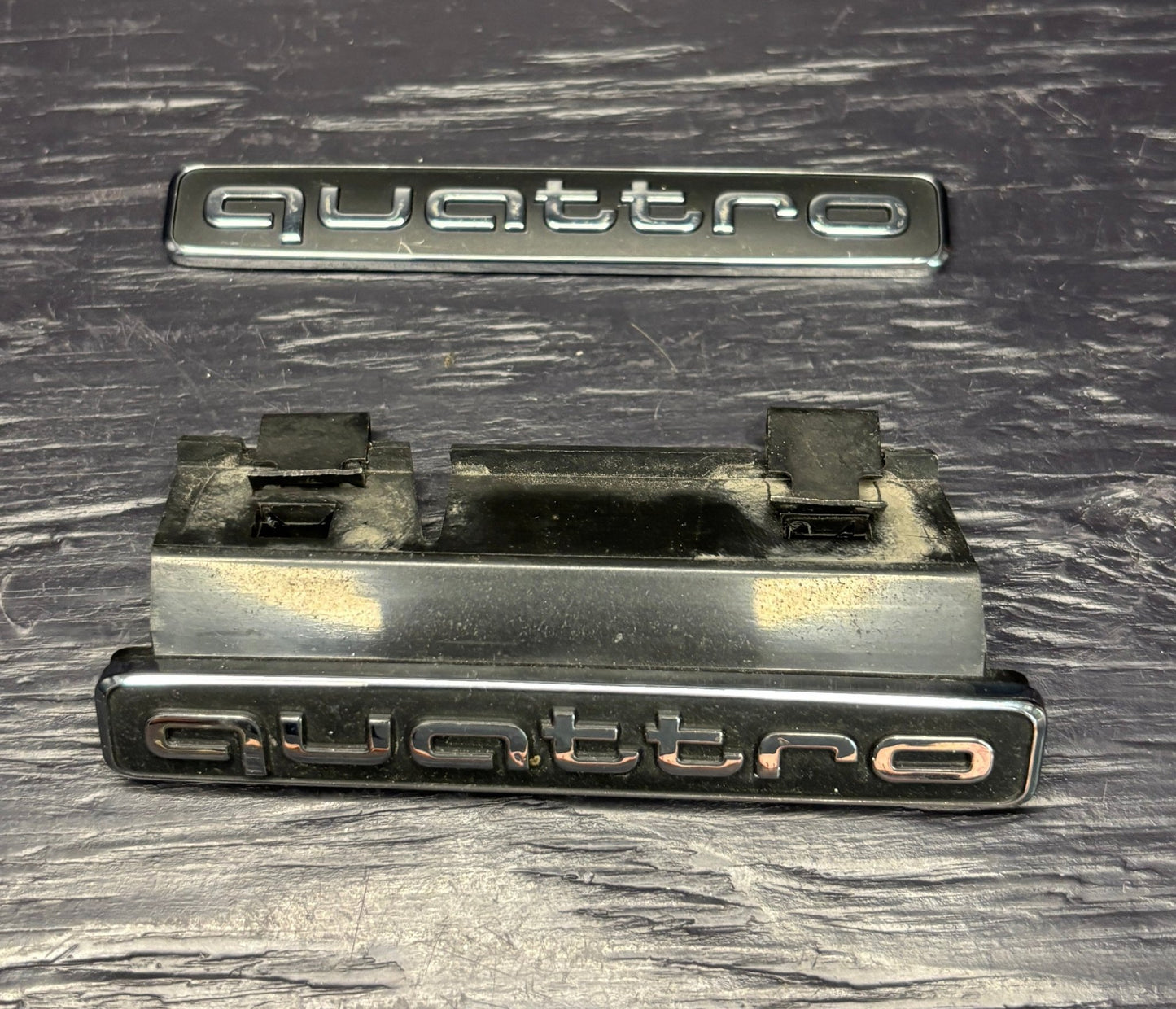 Audi Quattro Front and Rear Badge Emblems