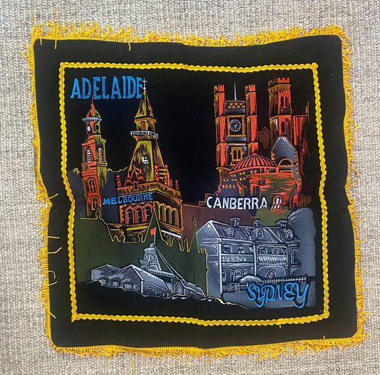 Australia Melbourne Sydney Velvet Tapestry Pillow Cover