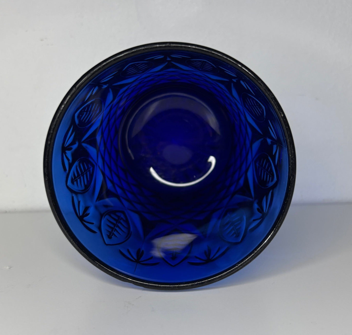 Avon Royal Sapphire Cobalt Blue Old Fashioned Glass