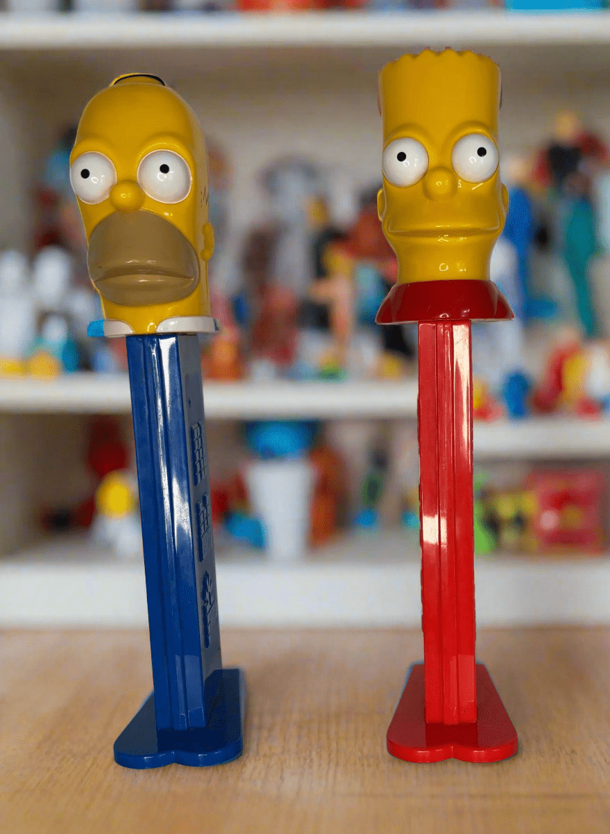 Bart and Homer Simpson Giant Talking Pez Dispensers