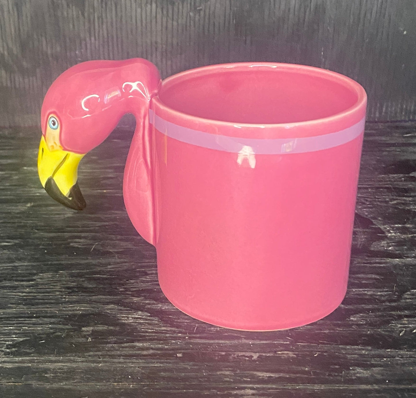 Pink Flamingo Handle Mug