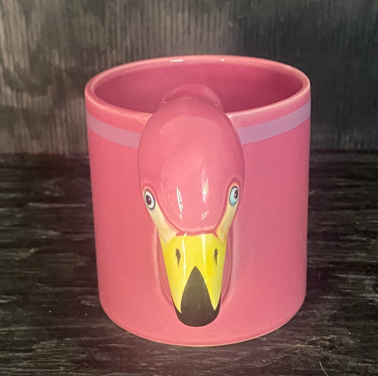 Bergschrund Seattle Pink Flamingo Handle Mug