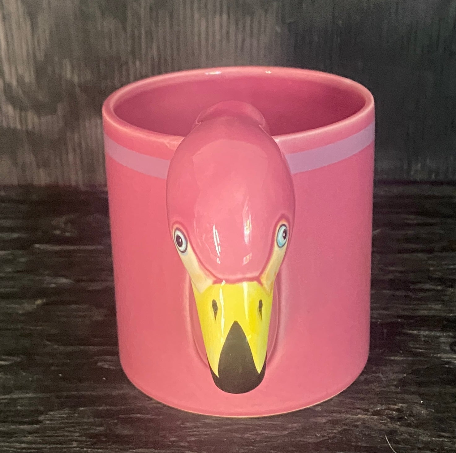 Bergschrund Seattle Pink Flamingo Handle Mug