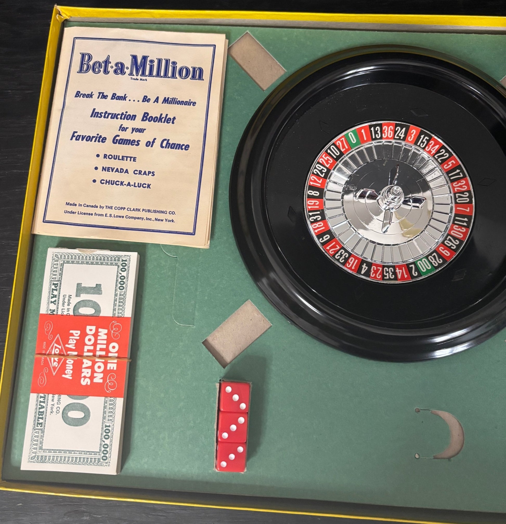 Bet a Million Vintage Board Game