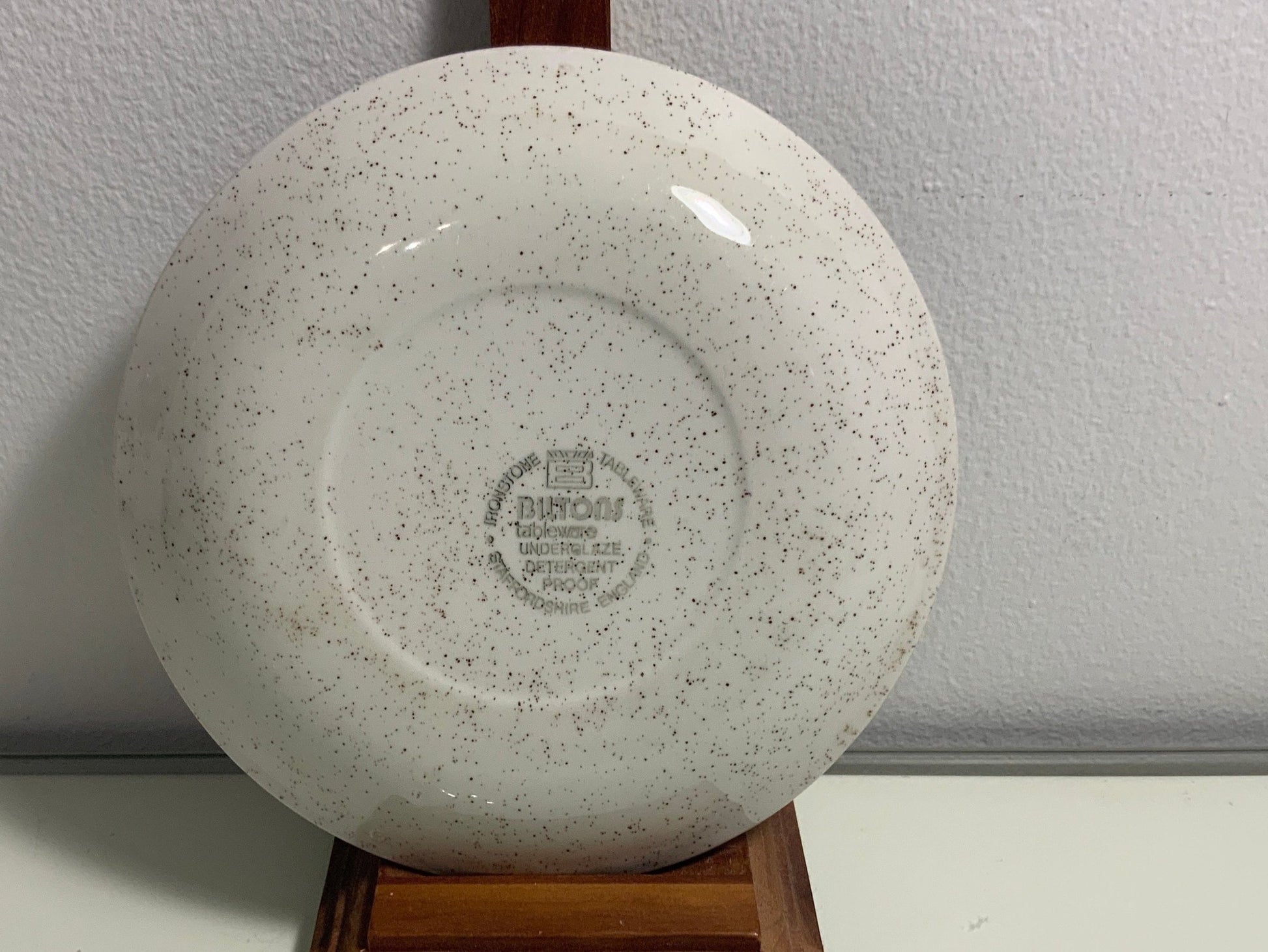 Biltons Brown Flower Pattern Saucer