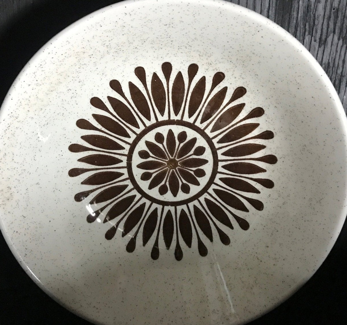Biltons Brown Flower Pattern Soup Bowl