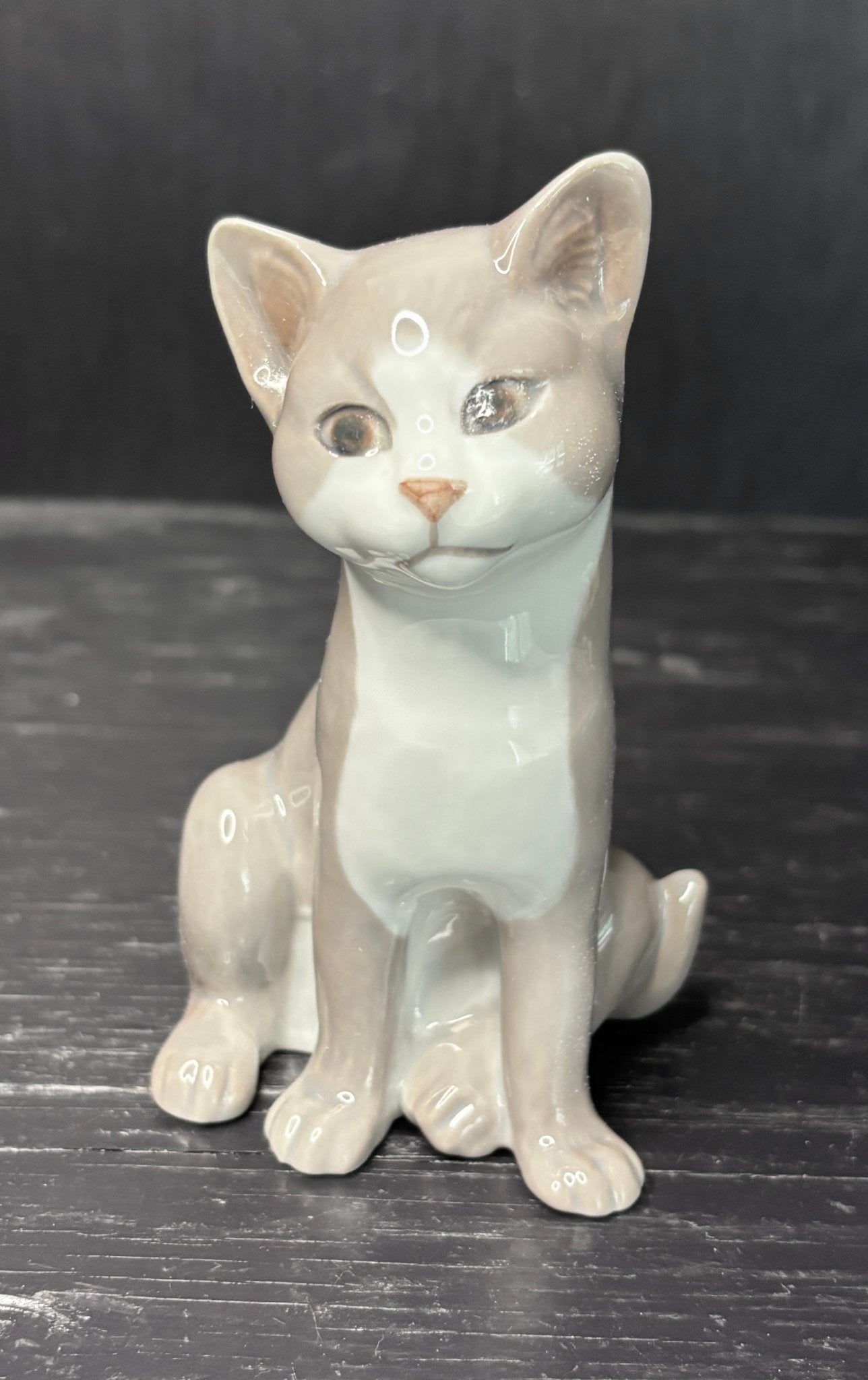 Bing and Grondahl Gray Cat Porcelain Figurine 2515