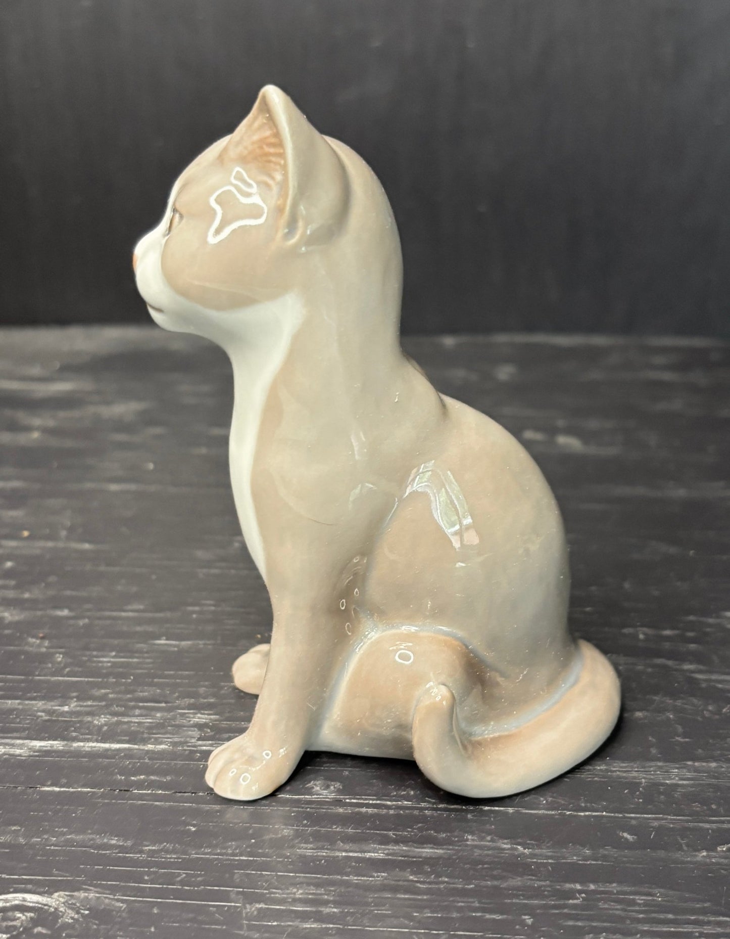 Bing and Grondahl Gray Cat Porcelain Figurine 2515