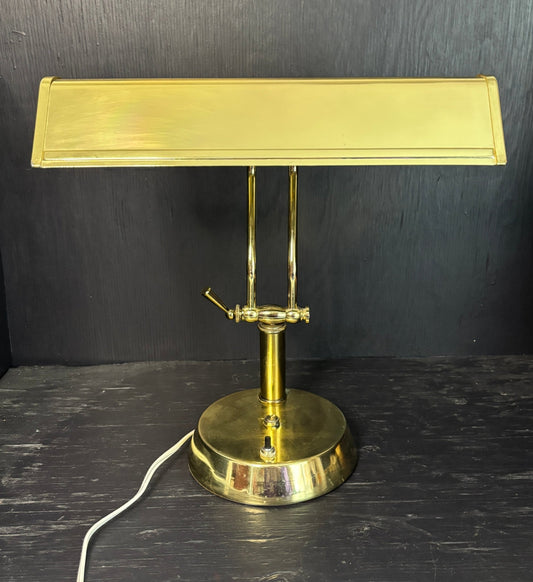 Brass Multi Adjustable Banker Table Lamp