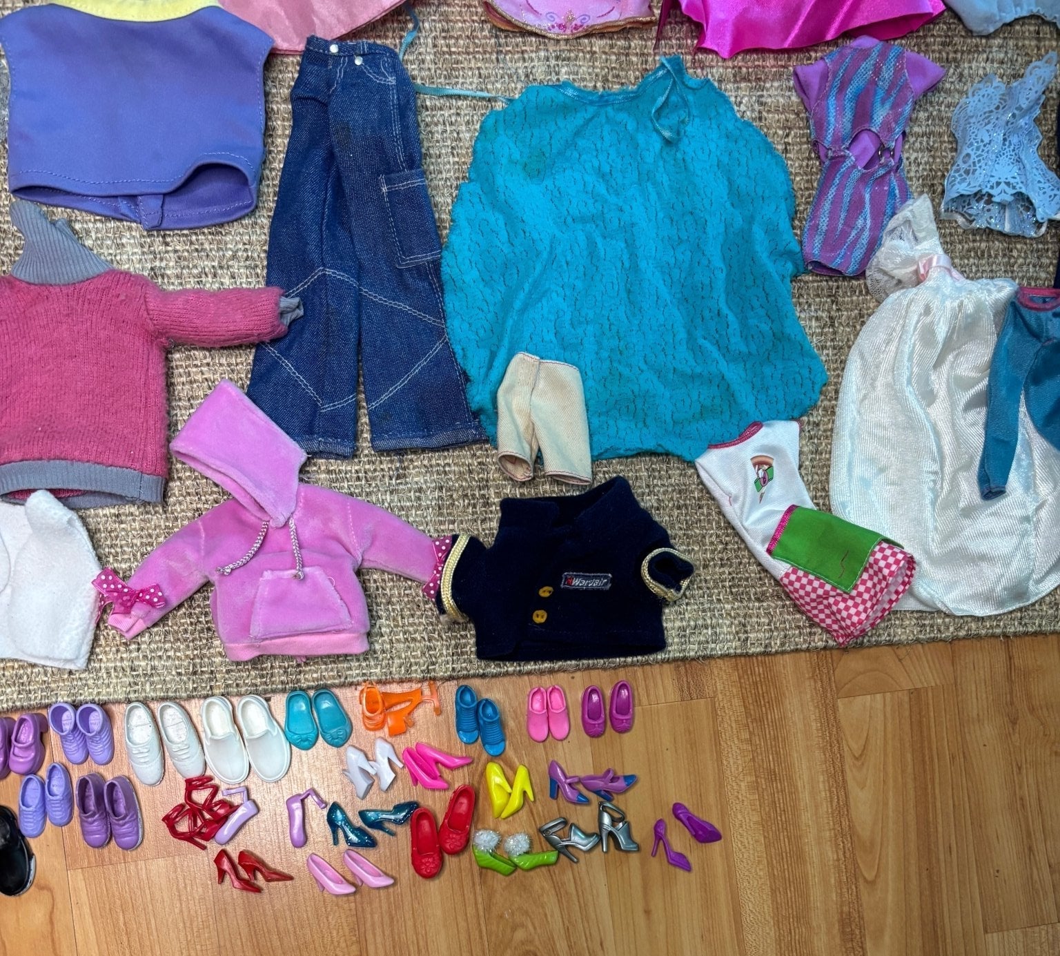 Bulk Lot of Barbie and Doll Clothes and Accessories