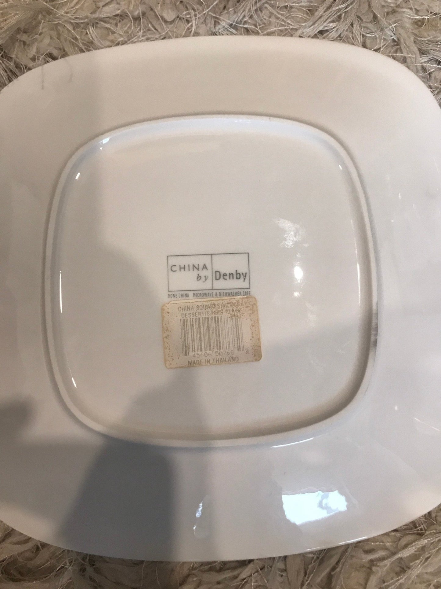 China by Denby White Square Dinner Plate