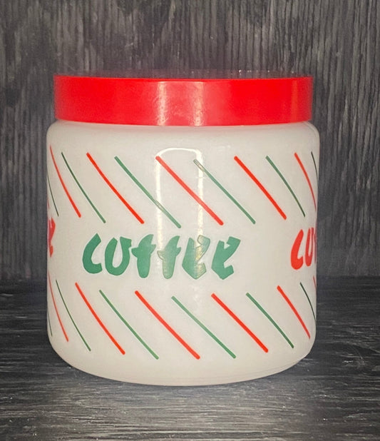 CLP England Milk Glass Coffee Storage Container