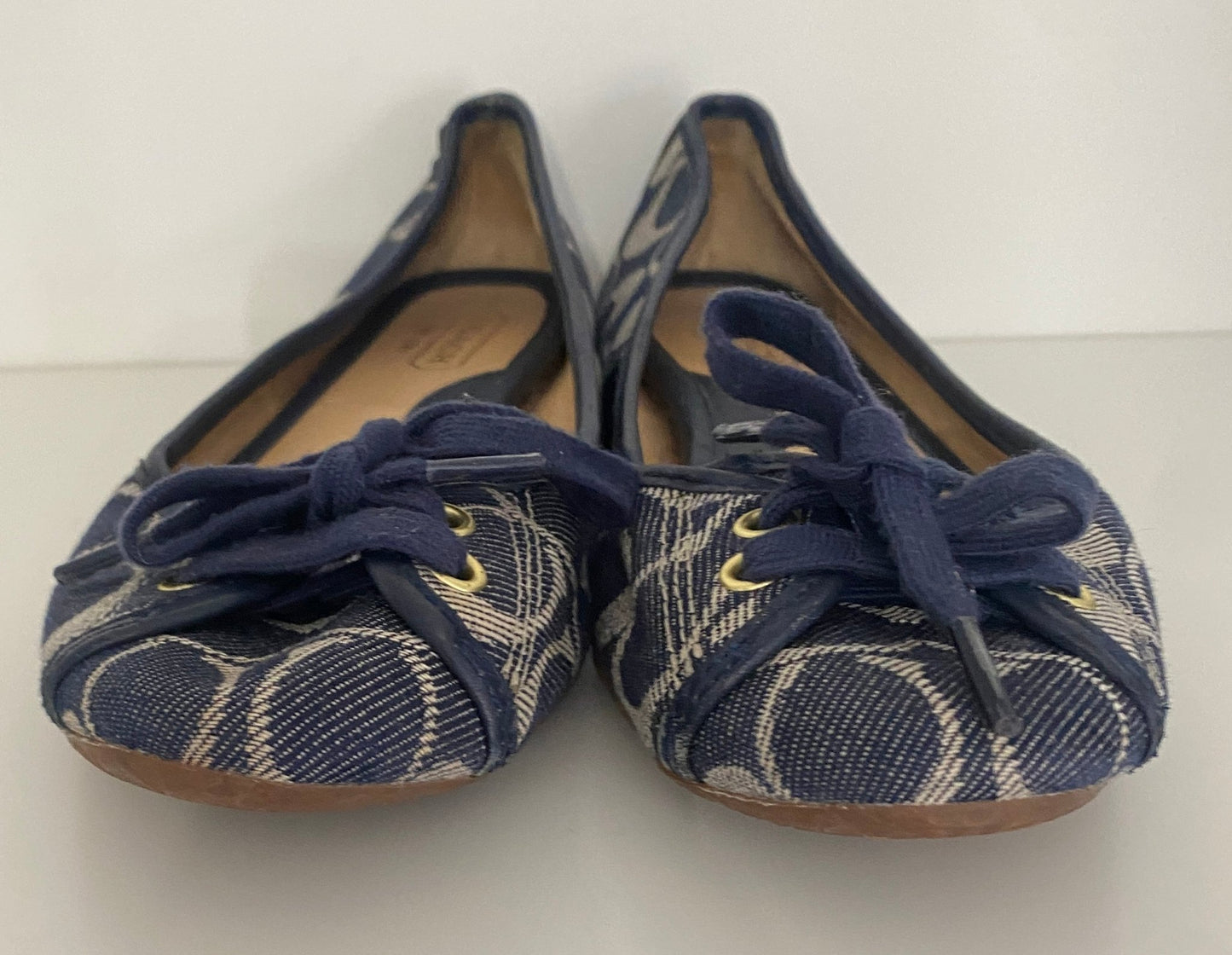 Coach Abigail Flat in Signature Denim