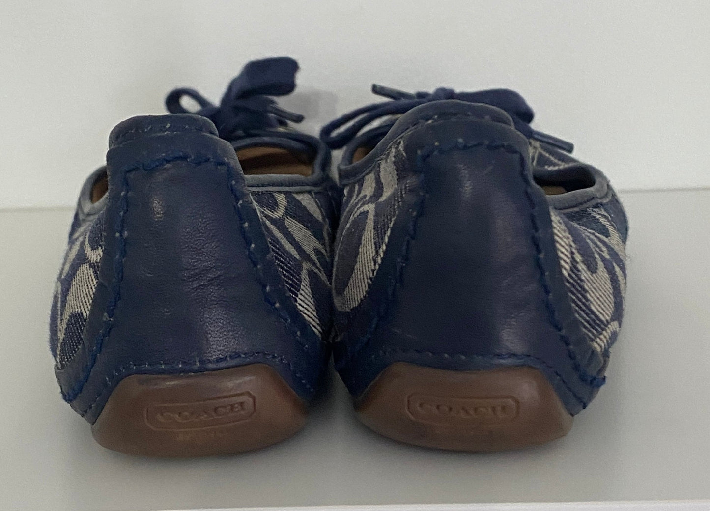 Coach Abigail Flat in Signature Denim size 6M