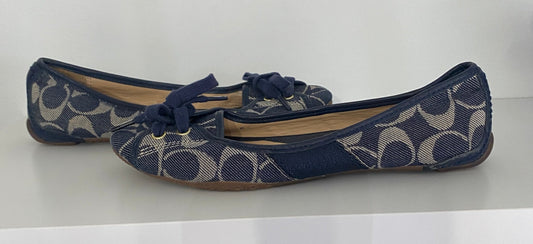 Coach Abigail Flat in Signature Denim womens shoes