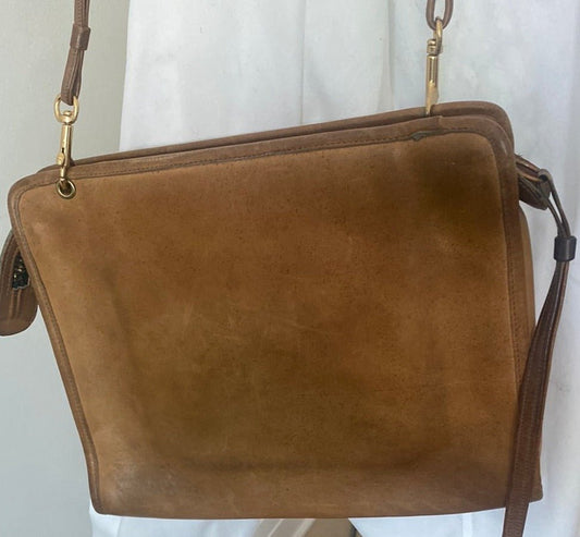 Coach Slim Brown Leather Purse Shoulder Bag