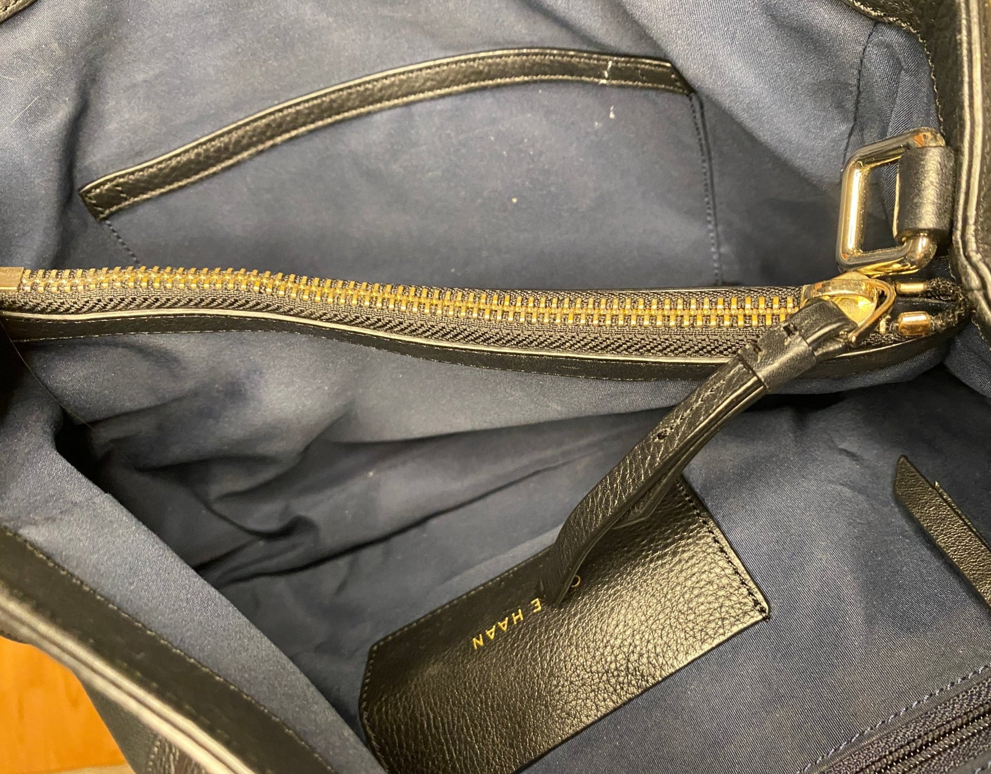 Cole Haan Navy Blue Handbag Purse