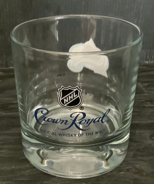 Colorado Avalanche Crown Royal Old Fashioned Glass
