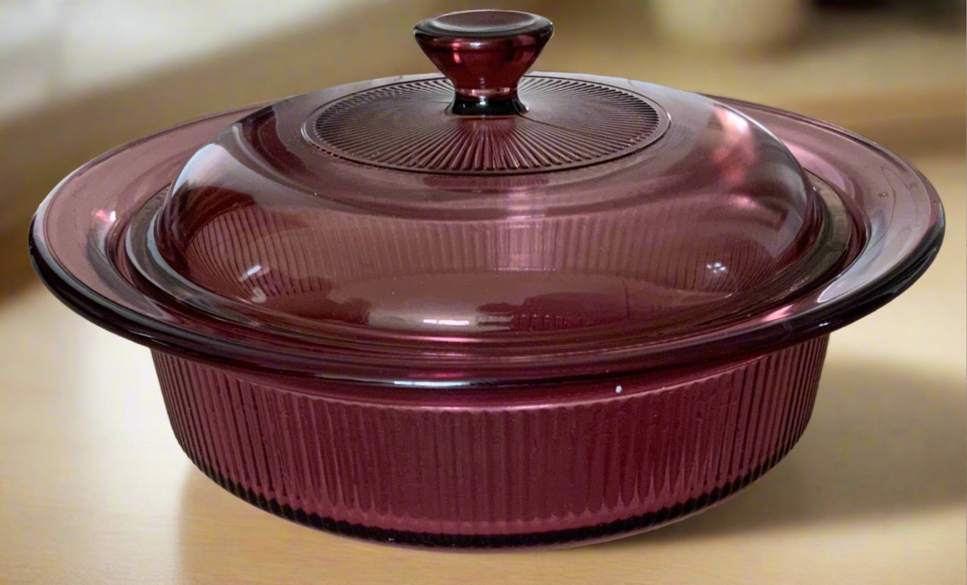 Corning Vision V31B 1 Quart Cranberry Casserole Dish